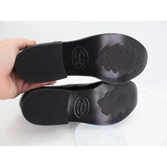 KORK-EASE Women's Rori Laceless Oxford Womens 8 M Black Leather Block Heel - Picture 7 of 12